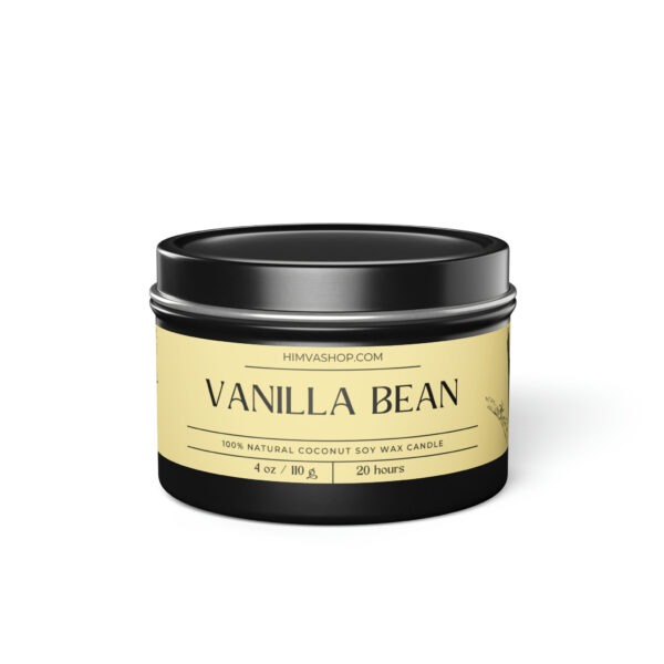 Vanilla Bean Scented Tin Candle